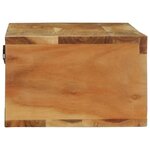 VidaXL Meuble TV mural 100x30x19 cm bois massif d'acacia