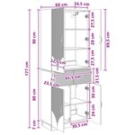 vidaXL Ensemble de Meubles 2 Pièces Noir Bois d'ingénierie
