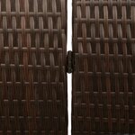 vidaXL Paravent Pliant Manuel Marron 146 x 180 cm. polyrotin