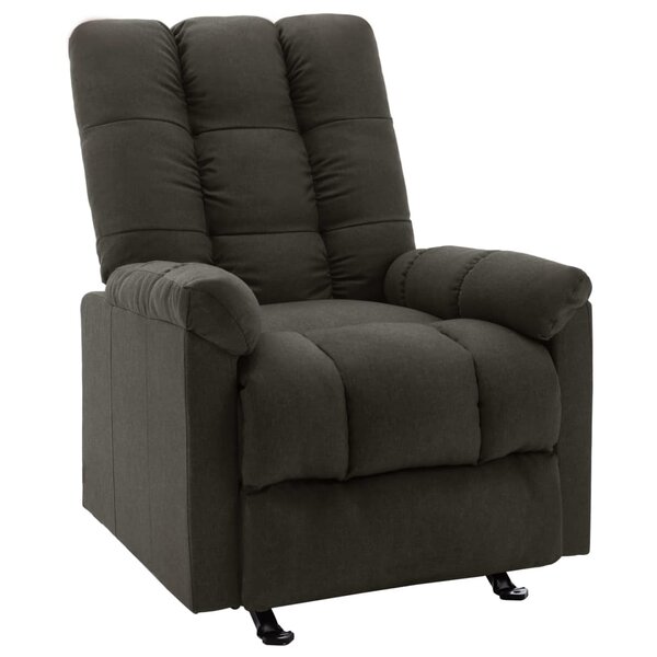 vidaXL Fauteuil inclinable Taupe Tissu