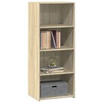 vidaXL Buffet haut chêne sonoma 50x41x124 cm bois d'ingénierie