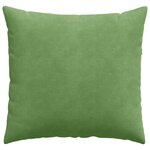 vidaXL Coussins de canapé 2 Pièces Vert clair 45 x 45 cm