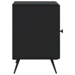 vidaXL Cabinet de chevet 2 Pièces Noir 43 x 34 5 x 50 cm