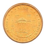 Mini médaille monnaie de paris 2008 - notre-dame de fourvière (le chevet)