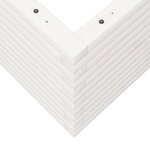 vidaXL Jardinière blanc 70x70x45 5 cm bois de pin massif