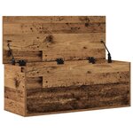 Coffre de rangement vidaXL en bois vieilli 90x35x35 cm en bois reconstitué