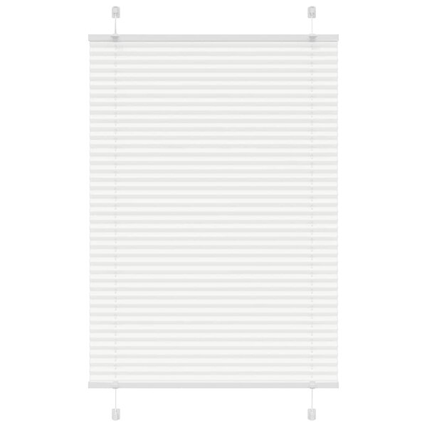 vidaXL Store plissé blanc 100x100 cm largeur du tissu 99 4cm polyester