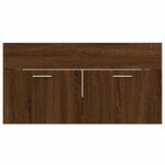 vidaXL Ensemble de meubles de salle de bain 2 Pièces Chêne marron