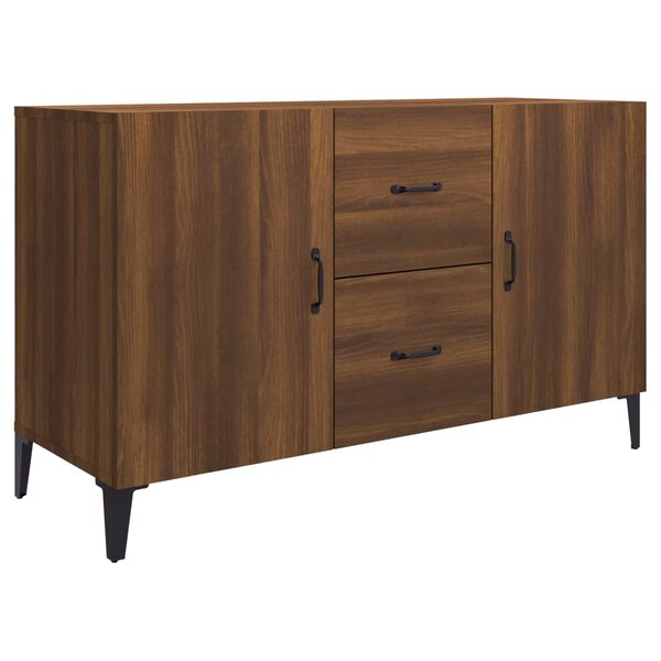 vidaXL Buffet chêne marron 100x36x60 cm bois d'ingénierie