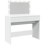 vidaXL Coiffeuse avec LED blanc 100x40x120 cm