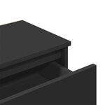 vidaXL Table de chevet Noir 40x30x39 cm Aggloméré