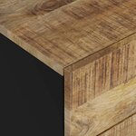 vidaXL Table de chevet 50x33x62 cm Bois de manguier et d'ingénierie