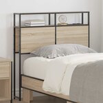vidaXL Tête de lit de rangement Chêne sonoma 75 cm Bois d'ingénierie
