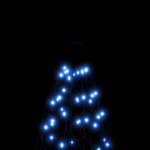 vidaXL Sapin de Noël sur mât de drapeau 3000 LED Bleues 800 cm