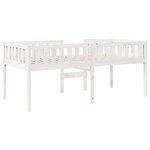vidaXL Lit pour enfants sans matelas blanc 90x190cm bois de pin massif