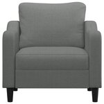 vidaXL Fauteuil Gris foncé 60 cm Tissu