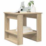 vidaXL Table basse Chêne Sonoma 51 x 50 x 50 cm Bois d'ingénierie