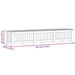 vidaXL Jardinière surélevée 291x50x50 cm Bois de pin imprégné