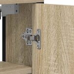vidaXL Miroir de salle de bain Beige 60 x 16 x 60 cm Bois d'ingénierie
