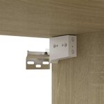 vidaXL Meuble TV Chêne sonoma 100x30x30 cm Bois d’ingénierie