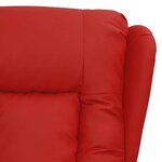 vidaXL Fauteuil de massage Rouge bordeaux Similicuir