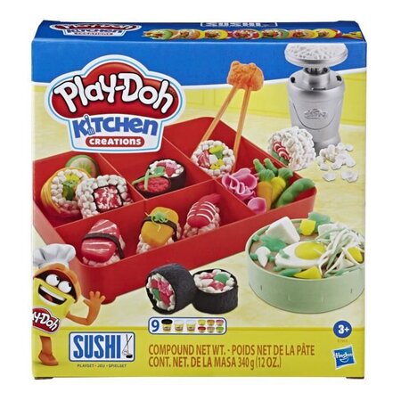 Play-doh kitchen - pate a modeler - menu sushis - La Poste