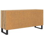 vidaXL Meuble TV Chêne artisanal 103 5 x 30 x 50 cm Bois d'ingénierie