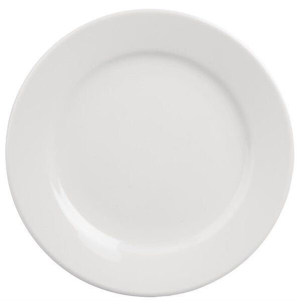 Assiettes à bord large 165(ø)mm athena hotelware - lot de 12 -  - porcelaine x21 4mm