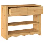 vidaXL Table console avec tiroir Drammen Chêne 89 5 x 37 x 73 cm