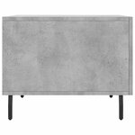 vidaXL Tables basses 2 Pièces gris béton 50x50x40 cm bois d'ingénierie