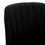 vidaXL Chaises à manger lot de 4 Noir Velours