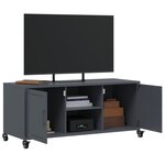 vidaXL Meuble TV anthracite 100 5x39x43 5 cm acier