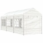 vidaXL Belvédère avec toit blanc 6 69x2 28x2 69 m polyéthylène