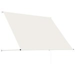 vidaXL Auvent rétractable 200x150 cm Crème