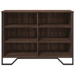 vidaXL Buffet chêne marron 101x35 5x74 5 cm bois d'ingénierie