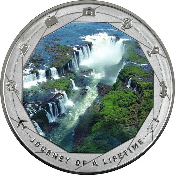 Pièce de monnaie en Argent 1000 Francs g 31.1 (1 oz) Millésime 2025 Journey of a Lifetime IGUAZU FALLS
