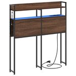vidaXL Tête de lit de rangement Chêne marron 75 cm Bois d'ingénierie