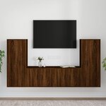 vidaXL Ensemble de meubles TV 4 Pièces Chêne marron Bois d'ingénierie