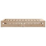 vidaXL Cadre de lit sans matelas 90x200 cm bois de pin massif