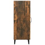 vidaXL Buffet Chêne fumé 34 5x34x90 cm Bois d'ingénierie