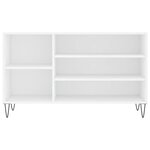 vidaXL Armoire à chaussures Blanc 102x36x60 cm Bois d'ingénierie