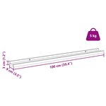 vidaXL Étagère Murale avec étagère 4 Pièces Marbre blanc 100 x 9 x 3 cm