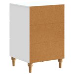 vidaXL Cabinet de chevet Blanc 43 x 41 x 66 5 cm Bois d'ingénierie