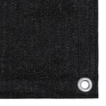 vidaXL Tapis de tente 300x400 cm Noir