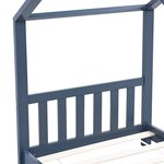 vidaXL Cadre de lit d'enfant Gris Bois de pin massif 80x160 cm