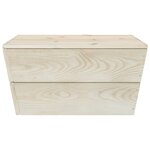 vidaXL Salon de jardin palette 6 Pièces avec coussins bois d'épicéa