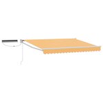 vidaXL Auvent rétractable électrique Sable 100  Polyester et Aluminium
