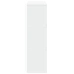 vidaXL Bibliothèque séparateur de pièce à 3 niveaux Blanc 99 x 29 x 99 cm Bois d'ingénierie