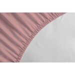 Drap-housse 90 x 190+30 cm - Rose