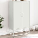 vidaXL Buffet haut rose 68 5x38 5x123 5 cm acier